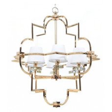 Подвесная люстра LUMINA DECO Baltimore LDP 8020-6 GD+WT Подвесная люстра LUMINA DECO Baltimore LDP 8020-6 GD+WT