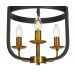 Подвесная люстра LUMINA DECO Berling LDP 8024-3 BK+MD Подвесная люстра LUMINA DECO Berling LDP 8024-3 BK+MD