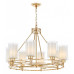 Подвесная люстра LUMINA DECO Marietta LDP 8025-8 F.GD+WT Подвесная люстра LUMINA DECO Marietta LDP 8025-8 F.GD+WT