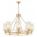 Подвесная люстра LUMINA DECO Marietta LDP 8025-8 F.GD+WT Подвесная люстра LUMINA DECO Marietta LDP 8025-8 F.GD+WT