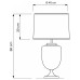 Настольная лампа декоративная LUMINA DECO Olimpia LDT 304 F.GD+WT Настольная лампа декоративная LUMINA DECO Olimpia LDT 304 F.GD+WT