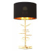 Настольная лампа декоративная LUMINA DECO Fabi LDT 5530 F.GD+BK Настольная лампа декоративная LUMINA DECO Fabi LDT 5530 F.GD+BK