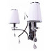 Бра LUMINA DECO Glamour LDW 66247-2 WT+CHR Бра LUMINA DECO Glamour LDW 66247-2 WT+CHR