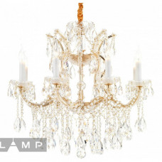 Подвесная люстра iLamp Diamond 6071-8 GD+CL Подвесная люстра iLamp Diamond 6071-8 GD+CL