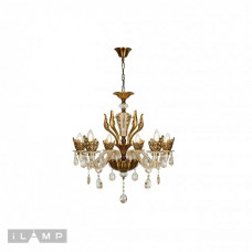 Подвесная люстра iLamp Asia 61078-6 BR Подвесная люстра iLamp Asia 61078-6 BR
