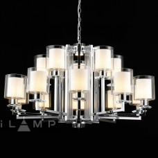 Подвесная люстра iLamp King RM6201-10+5 CR+CL Подвесная люстра iLamp King RM6201-10+5 CR+CL