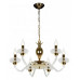 Подвесная люстра iLamp Flo YT2049-8 GD+Cear Подвесная люстра iLamp Flo YT2049-8 GD+Cear