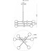 Люстра на штанге MyFar Rita MR1110-6C Люстра на штанге MyFar Rita MR1110-6C