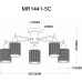 Потолочная люстра MyFar Solo MR1441-5C Потолочная люстра MyFar Solo MR1441-5C