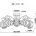 Потолочная люстра MyFar Daniella MR1570-5C Потолочная люстра MyFar Daniella MR1570-5C