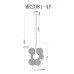 Подвесная люстра MyFar Michelle MR2081-5P Подвесная люстра MyFar Michelle MR2081-5P