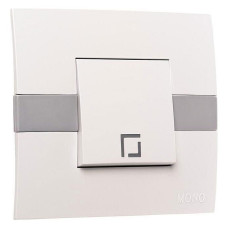 Выключатель одноклавишный с подсветкой Mono Electric Eсо 101-010101-101