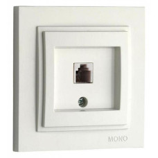 Розетка телефонная RJ-11 Mono Electric Despina 102-010005-124