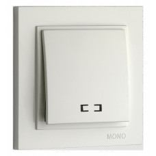 Выключатель одноклавишный с подсветкой Mono Electric Despina 102-190025-101