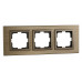 Рамка на 3 поста Mono Electric Style Aluminium 107-810000-162 Рамка на 3 поста Mono Electric Style Aluminium 107-810000-162