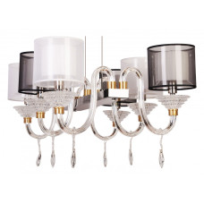 Подвесная люстра Manne L.4306 L.4306-6 SILVER BL+WH Подвесная люстра Manne L.4306 L.4306-6 SILVER BL+WH