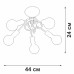 Потолочная люстра Vitaluce V37270 V37270-8/5PL Потолочная люстра Vitaluce V37270 V37270-8/5PL