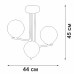Люстра на штанге Vitaluce V49420 V49420-8/3PL Люстра на штанге Vitaluce V49420 V49420-8/3PL