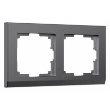 Рамка на 2 поста Werkel Stark графит матовый W0021864