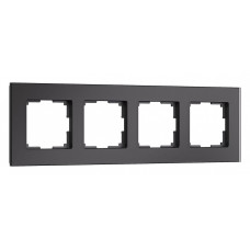 Рамка на 4 поста Werkel Senso черный soft-touch W0043108