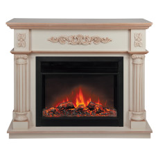 Электрокамин Silvia 26 WT-619B с очагом Moonblaze Deluxe Black